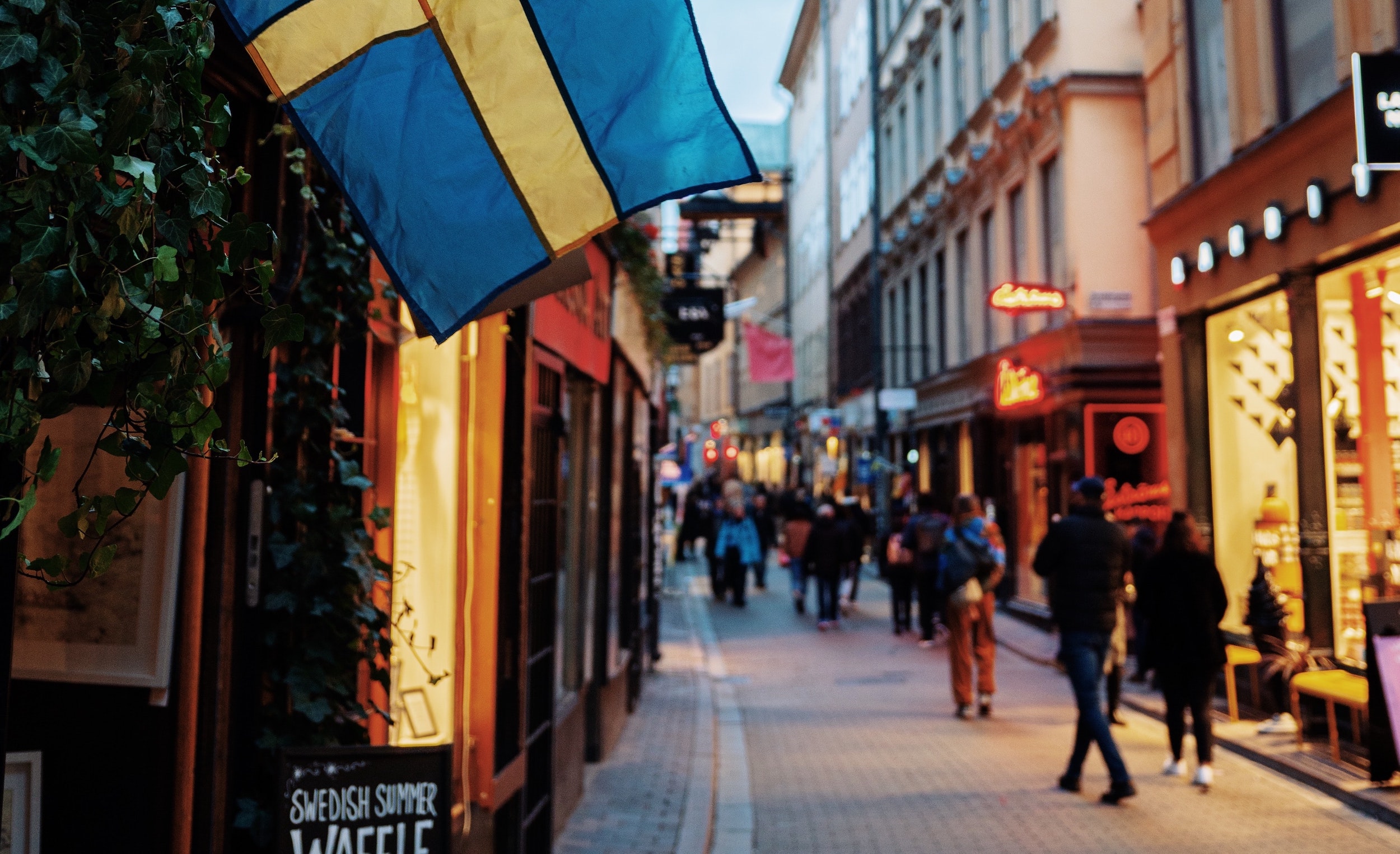 sweden shopping street