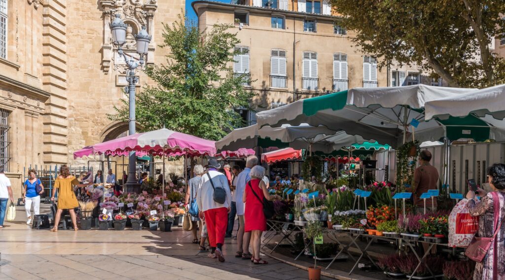 Aix-en-provence-flower-market